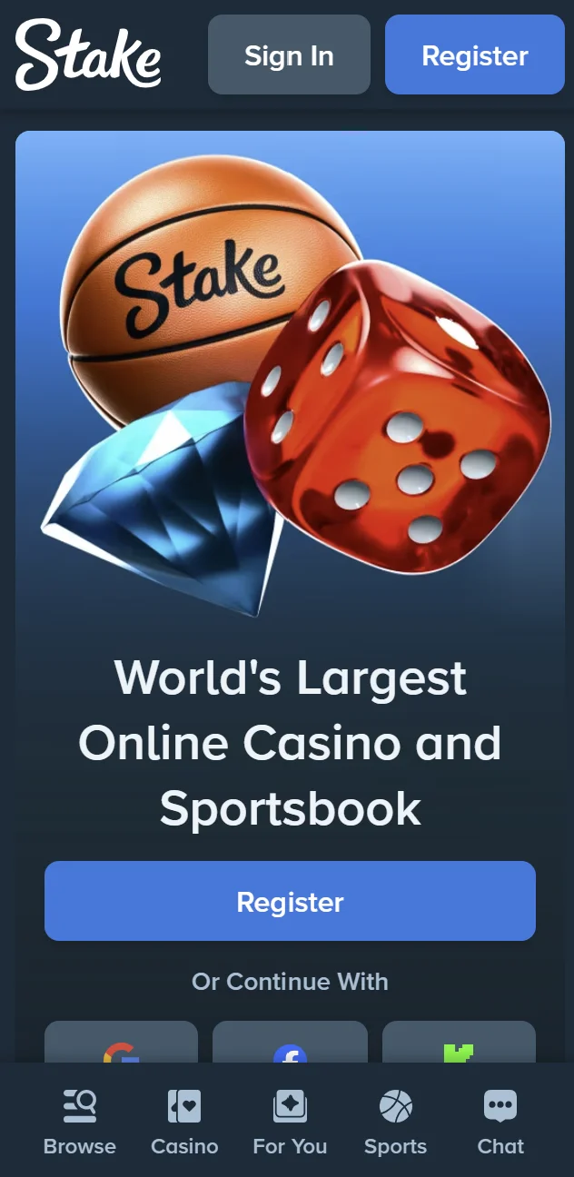 Aplicația Stake Casino
